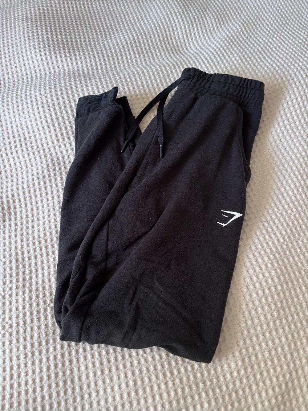 Gymshark Black Logo Track Joggers